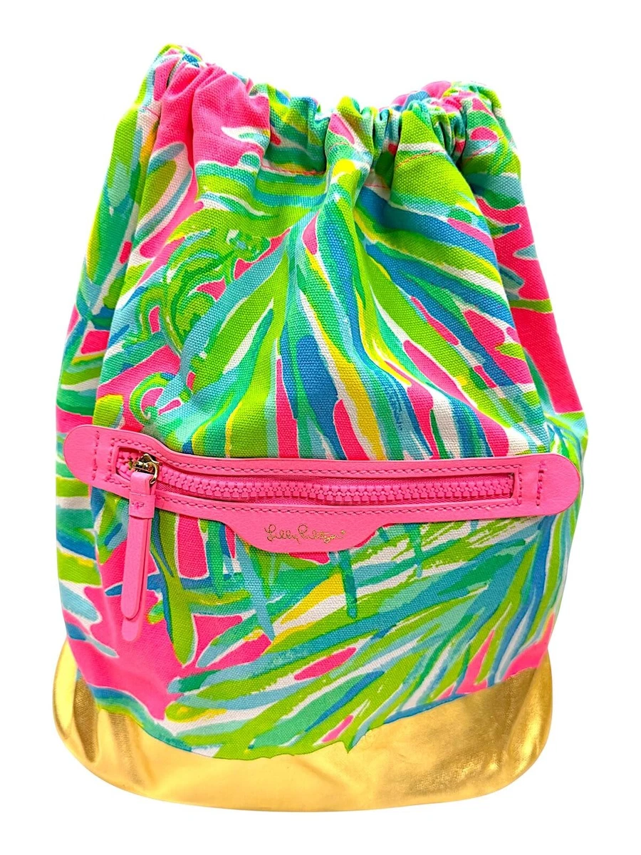 Lilly Pulitzer drawstring sac with matching quilted pouch Pool Pouch Set | Lilly Pulitzer main image 3