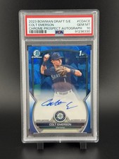 2023 BOWMAN 1ST DRAFT SAPPHIRE CHROME PROSPECT AUTO COLT EMERSON /199 PSA 10 🔥