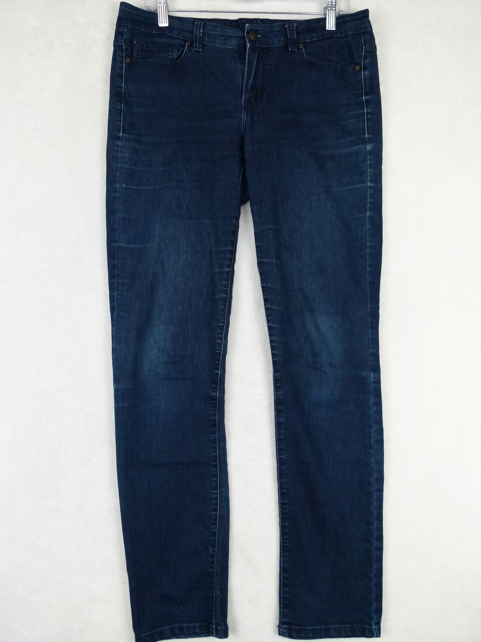 Women Sz 8 34x32 Dark Blue Ultimate Skinny Jeans