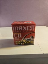 Maxwell UR 90 Minute Audio Cassette Tape 7 Pack Normal Bias NEW Sealed