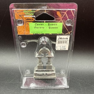 NEW Lemax Spooky Town Crypt Buried #54322 Halloween Retired  Large Gravestone