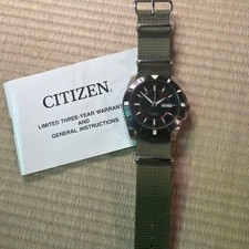 Citizen Automatic Watch Khaki Nylon Strap WR 100 2010