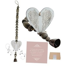 Sympathy Wind Chime - Modern White Memorial Gift for Loss of Mom, Dad, Husband