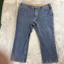 Duluth Trading Co Men’s 48x30 Blue Straight Leg Jeans Medium Wash Denim