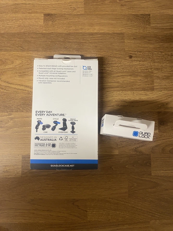 Quad Lock Motorcycle Handlebar & Mount Quad Lock Vibration Dampener - Image 2 of 2