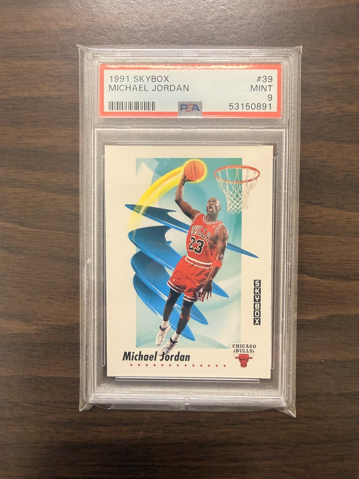 1991 Skybox Michael Jordan #39 PSA 9 mint view 1