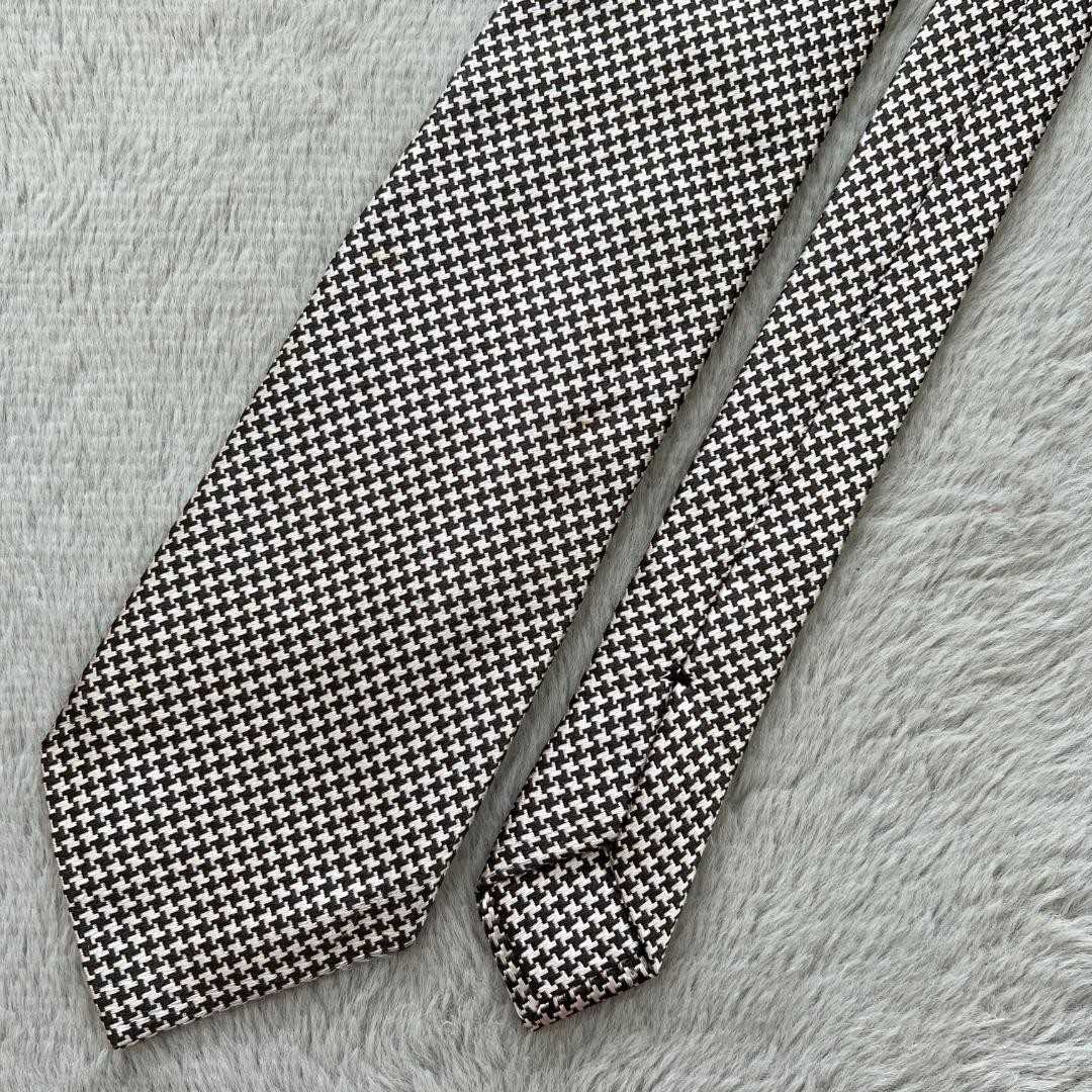 TOM FORD Tie Houndstooth Pattern Silk - image 1