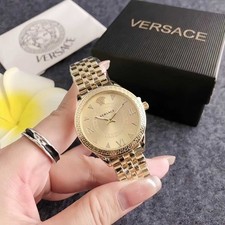 NEW Classic Versace Quartz Watch - Alloy wristband - Dial 34mm with box