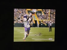 Jordan Addison Signed Autographed Minnesota Vikings 8x10 Photo with COA/Hologram