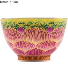 85ml Master Cup Porcelain Lotus Flower Print Chinese Kungfu Tea Cup Ceramic Cup 