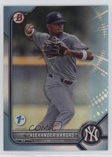 2022 Bowman 1st Edition Sky Blue Foil Alexander Vargas #BPPF-140 ff8