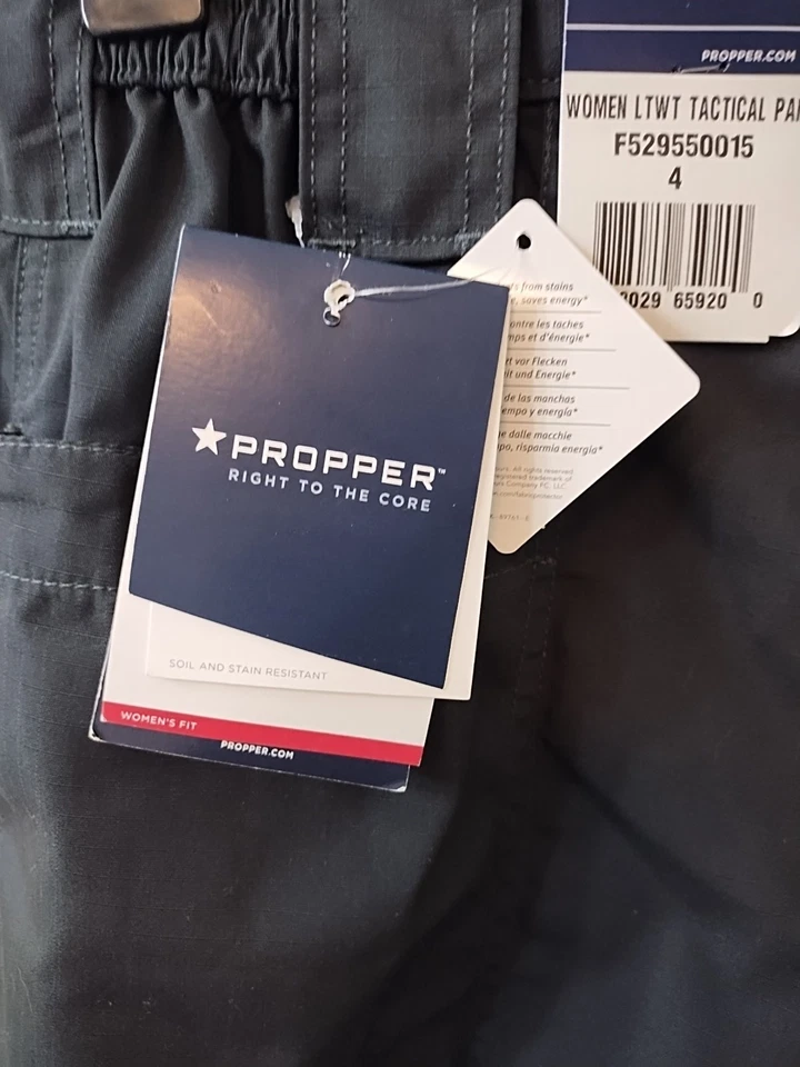 Proper Women's Right to The Core Uniform Tactical Cargo Pants, Size 4, Navy - Image 4 of 4