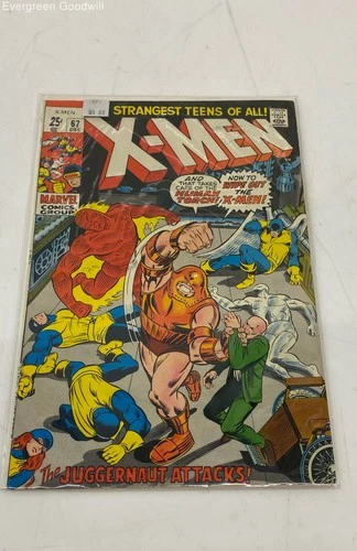Vintage 1967 Marvel X-Men Comic The Juggernaut Attacks!