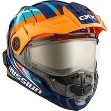 CKX Orange/Blue Mission AMS Claw Helmet w/Ele...