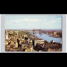Postcard The Pool of London Tower Bridge 1960
