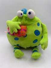 Fisher Price Mattel Not So Scary Monsters Monster Factory Green Plush 12" 2010