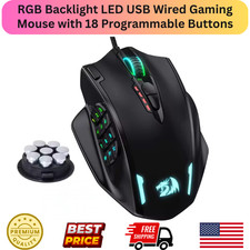 Redrago M908 RGB Backlight LED USB Wired Gami...