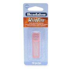 Beadalon Hard Needles, 13, for Bead Cord Sizes up to .011 in, 10 Pieces with ...
