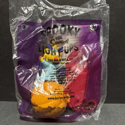 #ad Burger King 2001 The Simpsons Spooky Light ups #7 Maggie Kids Meal Toys NIP $10.99