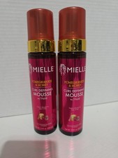 Lot Of 2 Mielle Pomegranate and Honey Curl Defining Mousse with Hold 7.5 fl. oz