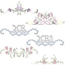 Herrschners  Revival Pillowcase Pairs VI Set Stamped Embroidery