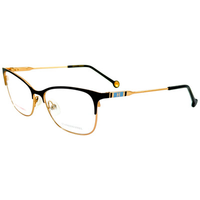 Carolina Herrera CH 0074 Womens Metal Eyeglass Frame 0LKS Gold Blue 53-16