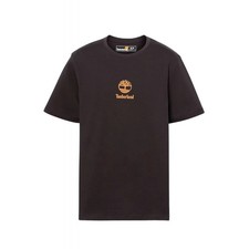 Image of Timberland TB0A6WWT Print Stack Centre Logo Half Sleeve T-Shirt