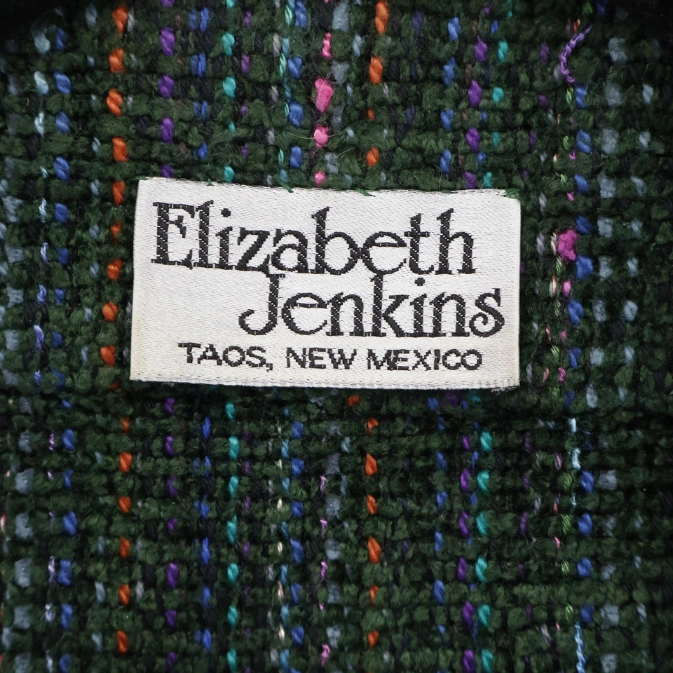 Женская пряжа шениль Elizabeth Jenkins Tweed Vest 2X Green Southwestern Artisan - Изображение 2 из 4