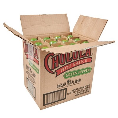 Cholula Green Pepper Hot Sauce, 5 fl oz Pack of 12