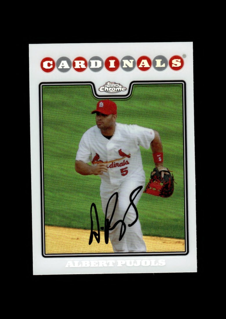 2008 Topps Chrome: #131 Albert Pujols Refractor NM-MT OR BETTER