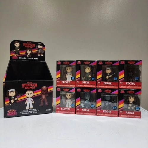 Stranger Things Funko Mini Pop - Lot Of 8: Vecna, Steve, Eleven, & Chase Set