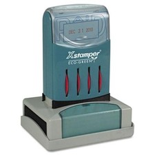 Xstamper Versadater Pre-inked Stamp - Paid Message/date Stamp - 1.31" X 2.12" -