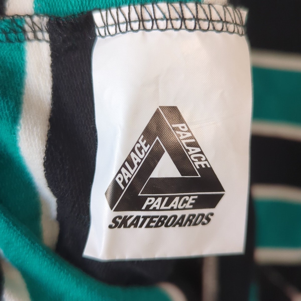 Palace Skateboard Striped Long Sleeve Disc Shirt - Size Men's