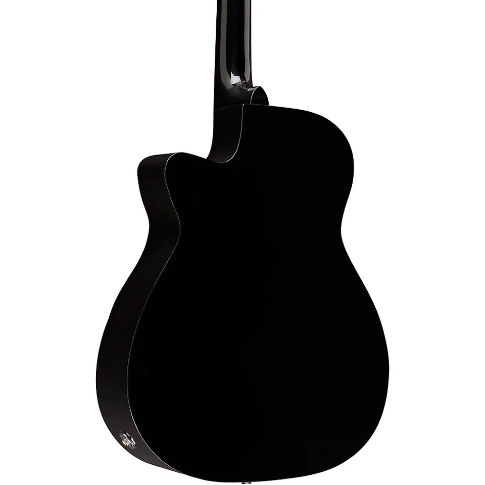 Rogue RA-090 Concert Cutaway Acoustic-Electric Guitar Black - Image 2 of 4