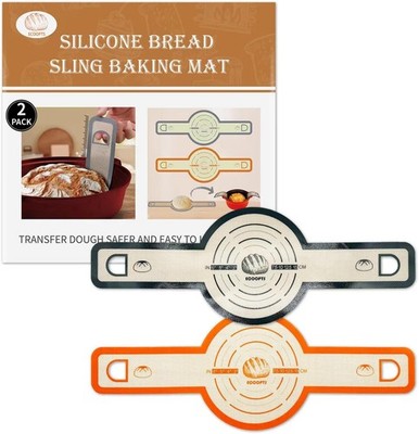 ECOOPTS 2× Silikon Brotschlinge für Dutch Oven - Antihaft