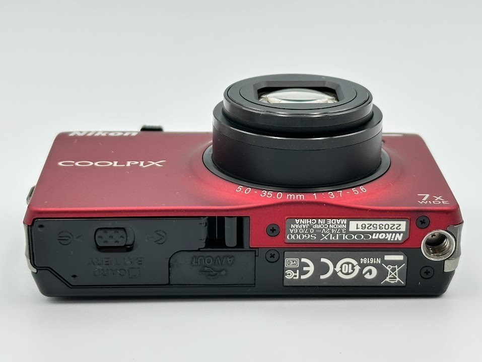 美品　Nikon COOLPIX S6000 赤 Amazon | Nikon デジタルカメラ COOLPIX (クールピクス) S6000