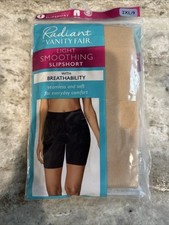 Vanity Fair Radiant Light Smoothing SlipShort, Beige - 2XL/9- NWT