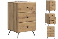 Nachttisch Nachtschrank Nachtkommode Artisan-Eiche 43X41X66,5 Cm Holzwerkstoff