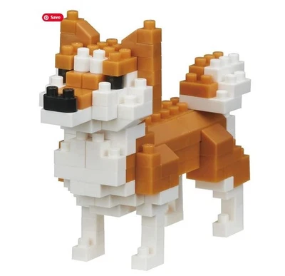 NBC279 Nanoblock SHIBA-INU Dog Breed Mini Building Blocks 130 pieces 12 years+