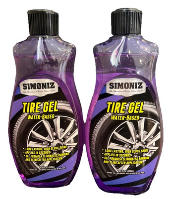 #ad 2 Pack Simoniz Tire Gel Water Based Long Lasting High Gloss Shine 16.9oz $27.95