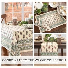 Elrene Home Fashions Nomad Harvest Block Print Dining Set - Choose Options - New