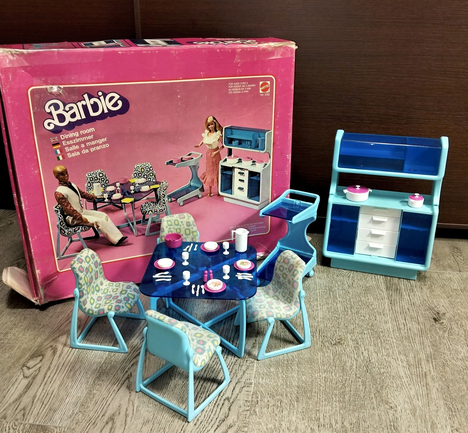 Barbie vintage sala da pranzo Dream furniture con scatola anni 80