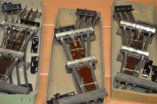 hornby echelle O 3 boites d'aiguillages gauche droite