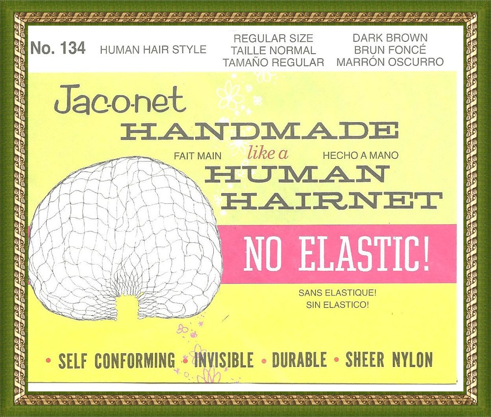 Buy 1 Get 1 Free Jac-o-net Bun Chignon Invisible FRENCH Type TINY Mesh - Foto 9