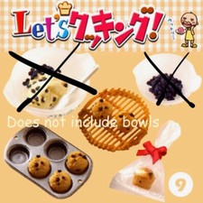 Rare 2006 Re-ment Let's Cooking Dessert Kitchen 9 Muffins Partial Set NO BOWLS