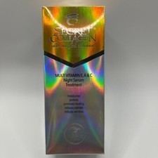 Secret Collagen Multivitamin E, A, C Night Serum Treatment Sealed Aging NEW