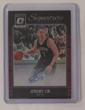 Jeremy Lin 2016-17 Donruss Optic Signature Series #27 Auto Autograph Card