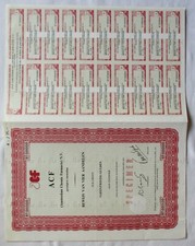 4 x 25 guldenów Akcje Amsterdam Chemie Farmacie ACF 09.03.1967 (133853)