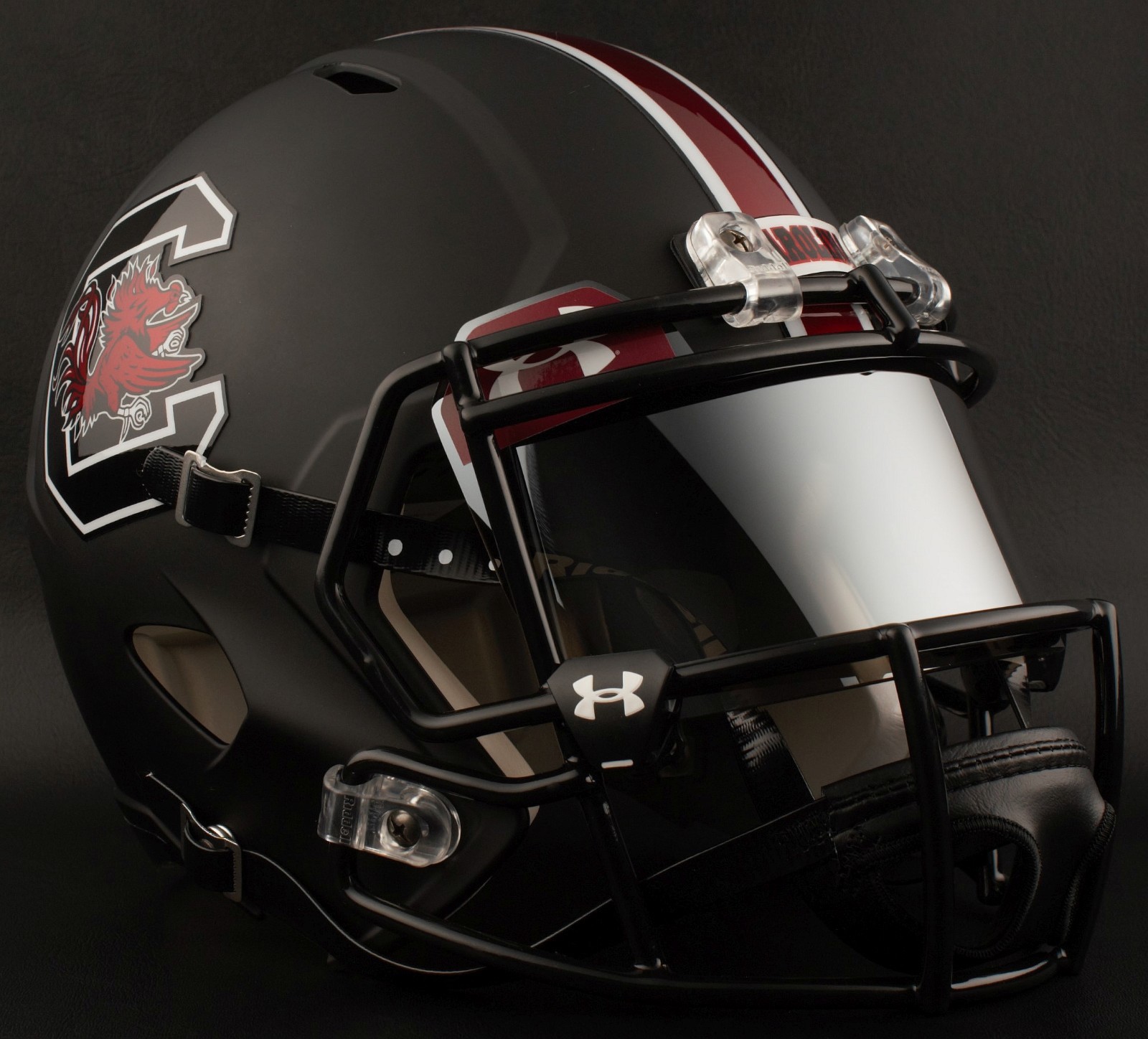 *CUSTOM* SOUTH CAROLINA GAMECOCKS UNDER ARMOUR Football Helmet EYE