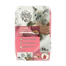 Special Kitty Chicken & Turkey Flavor with Oatmeal Kibble Dry Cat Food 14 lb Bag 3.31 per pound